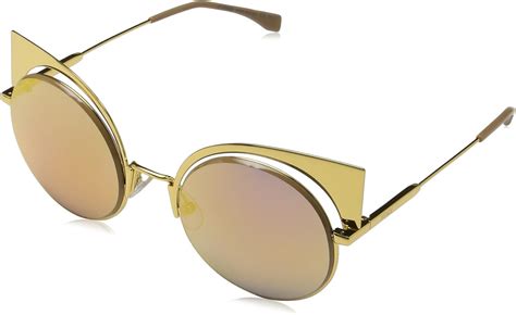 fendi ff 0177 s 001 53oj yellow gold|Fendi FF 0177/S EYESHINE 001/OJ Sunglasses Gold.